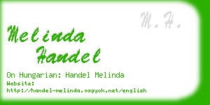 melinda handel business card